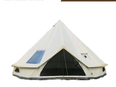 Oxford Bell Tent with Roof Stove Jack, Waterproof 4 Season Yurt Wall Tents Family Camping Glamping 4-8 Person 1