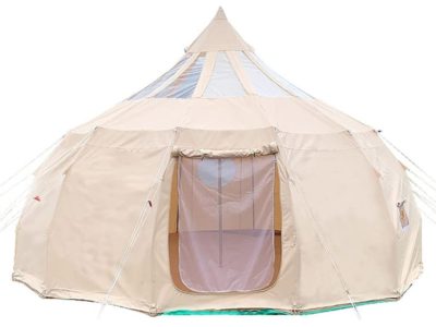 Multifunctional Waterproof Camping Bell Tent 5M Canvas/900D Oxford Cloth Tent 4 Season Luxury Large Glamping Tent 8