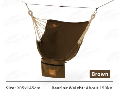 Naturehike Portable Camping Canvas Swing Hanging Chair (Brown) 8