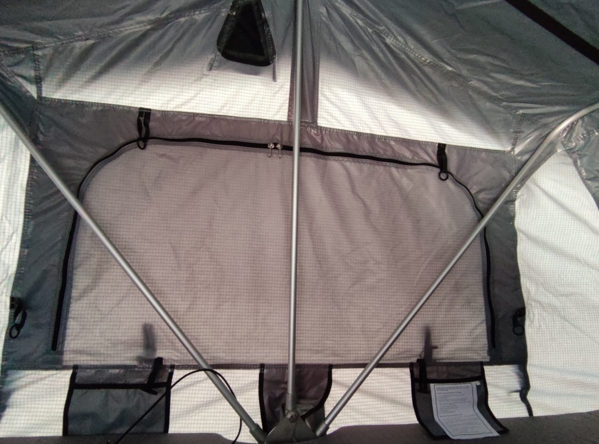 4M Polyester Oxford 4 Person Car Top Roof Tent (Gray) 5