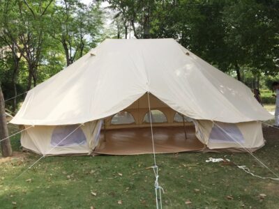 6 X 4M 10-12 Person Waterproof Canvas Emperor Bell Tent 3